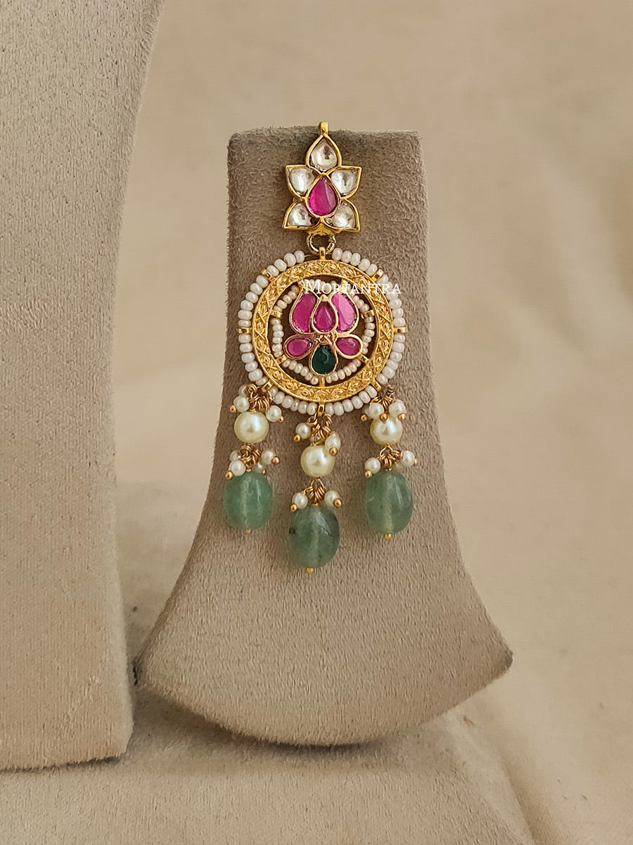 MS1954M - Jadau Kundan Necklace Set