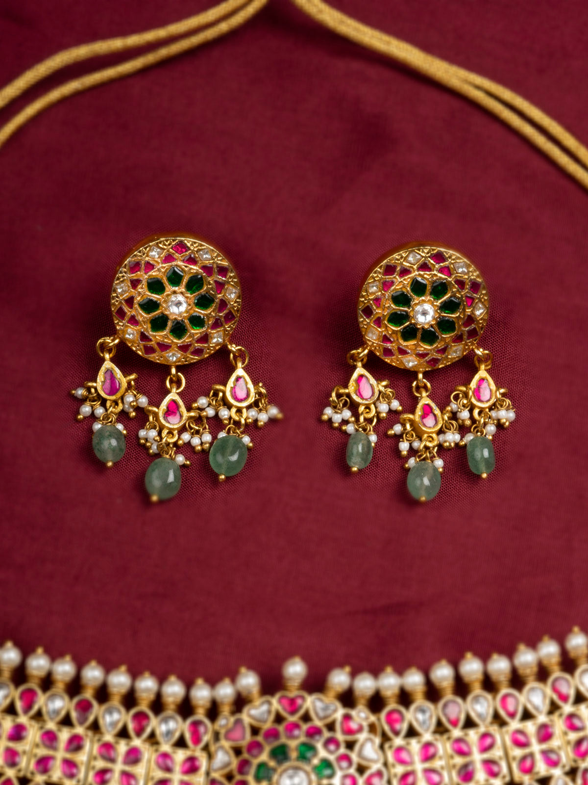 MS2015M - Jadau Kundan Necklace Set