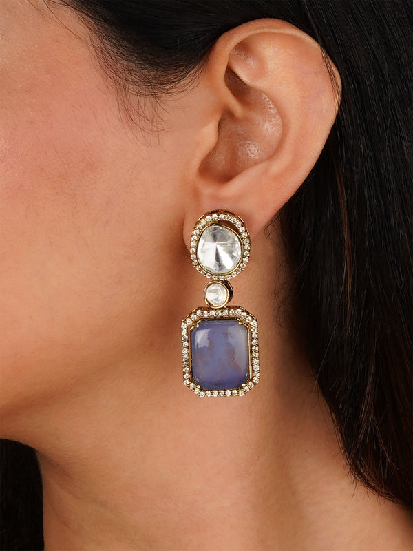 Faux Polki Earrings - PK-E111