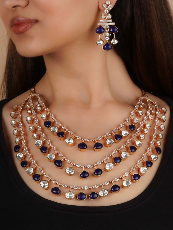 PK-S277 - Gold Plated Contemporary Necklace Set