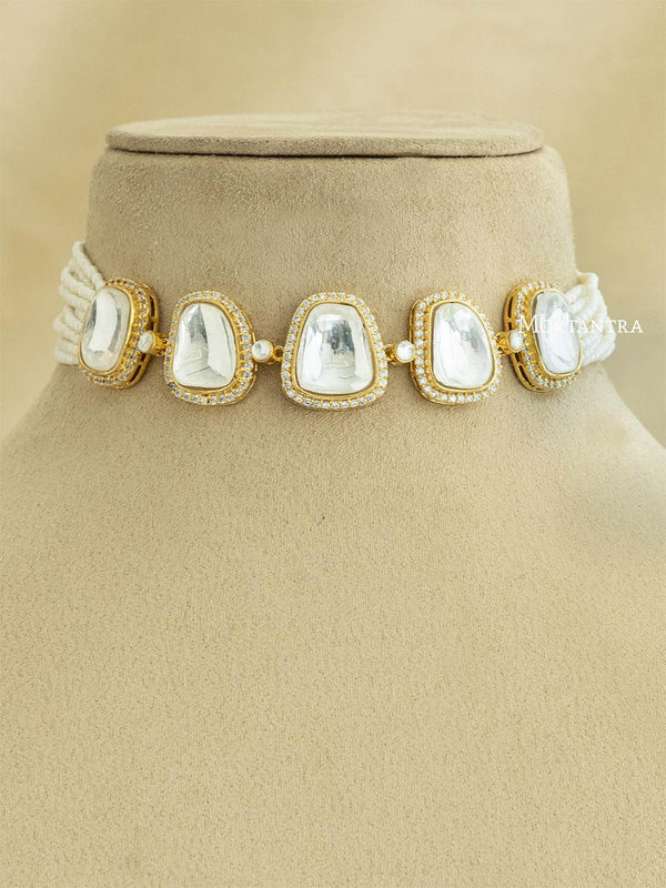 Faux Diamond Necklaces Faux Diamond Jewellery Online Mortantra