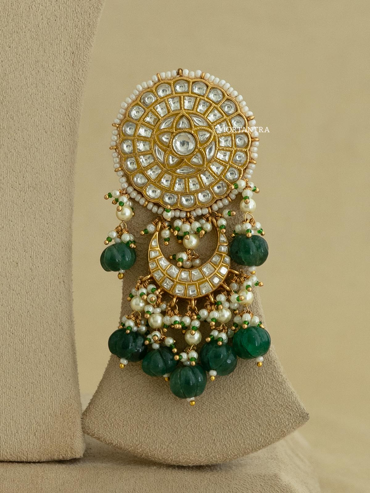 TJ-S100 - Thappa Jadau Kundan Necklace Set
