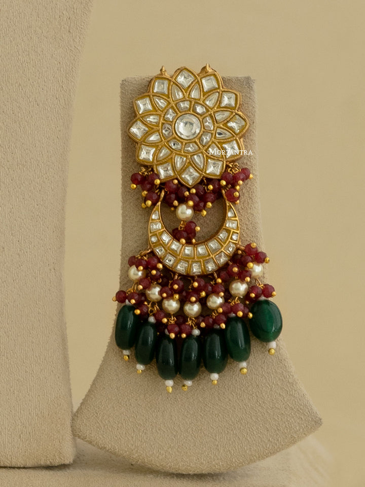 TJ-S101 - Thappa Jadau Kundan Necklace Set