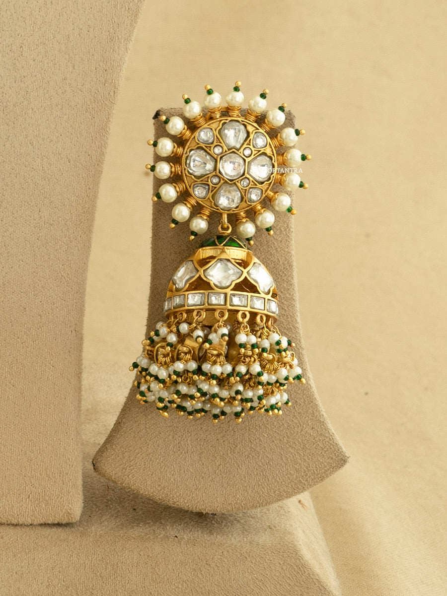 TJ-S105 - Thappa Jadau Kundan Necklace Set