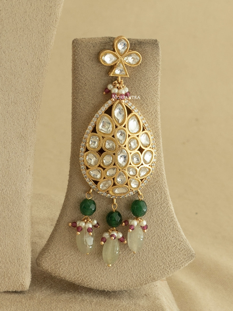 TJ-S74 - Thappa Jadau Kundan Necklace Set
