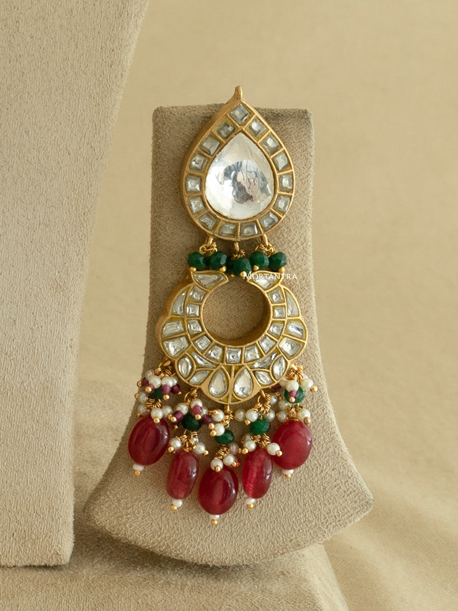 TJ-S88 - Thappa Jadau Kundan Necklace Set