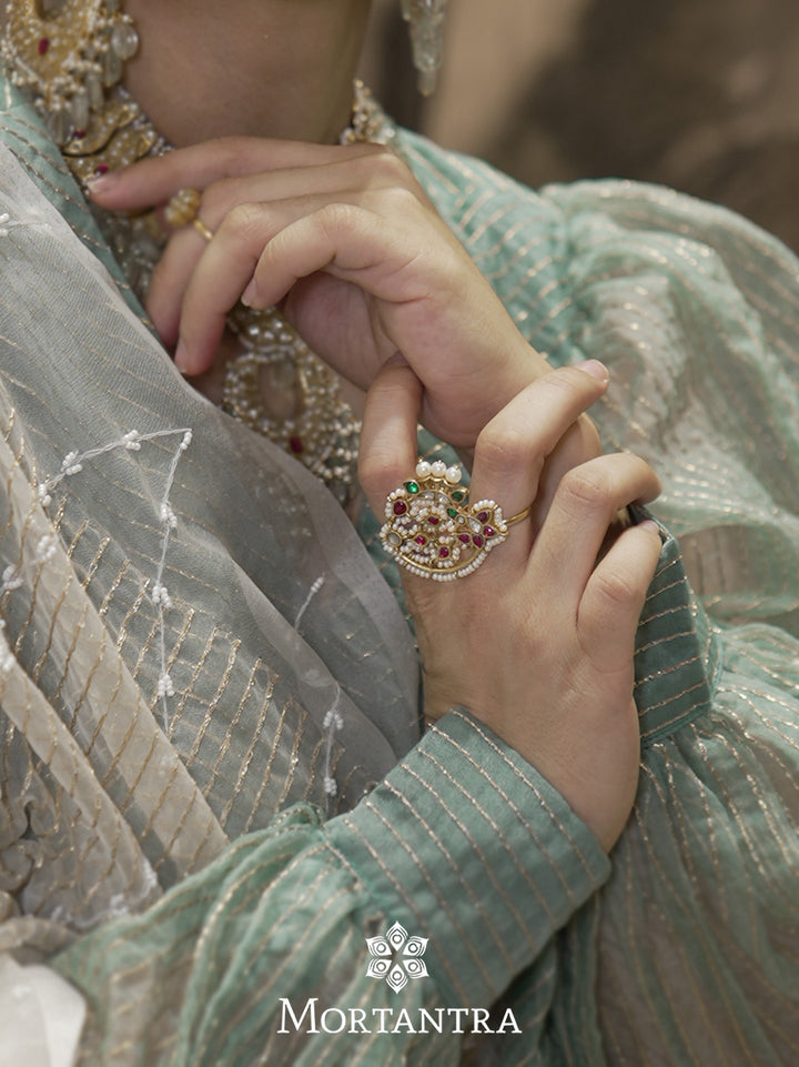 TK-RNG1M - Jadau Kundan Ring