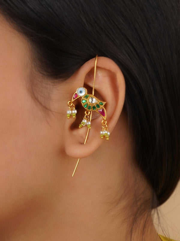 TR-EAR145 - Multicolor Gold Plated Earrings