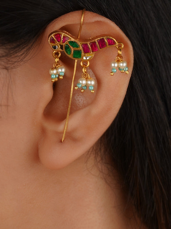 Multicolor Gold Plated Earrings - TR-EAR160