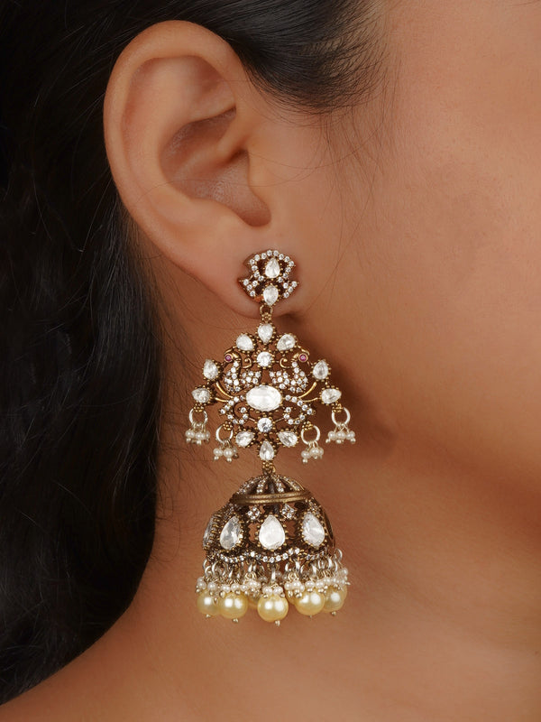 White Color Victorian Earrings - VC-EAR15