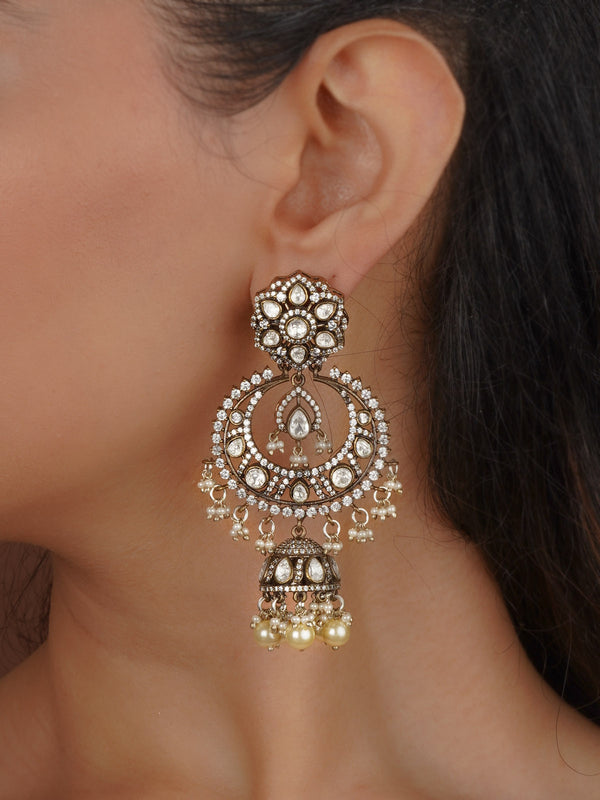 White Color Victorian Earrings - VC-EAR16