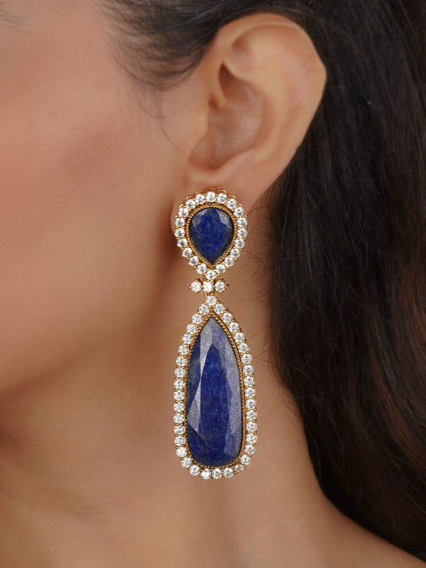 Blue Color Victorian Earrings - VC-EAR17BL