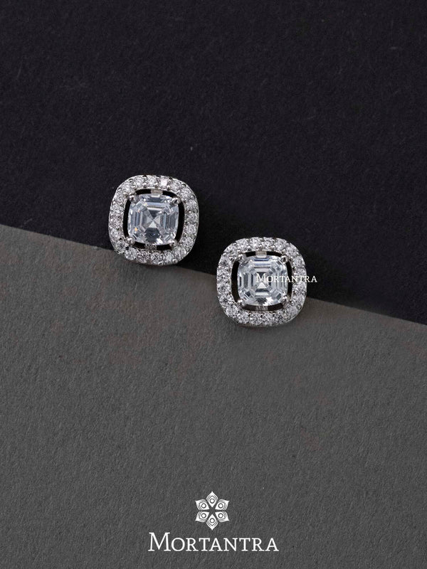 CZEAR434 - Faux Diamond Earrings
