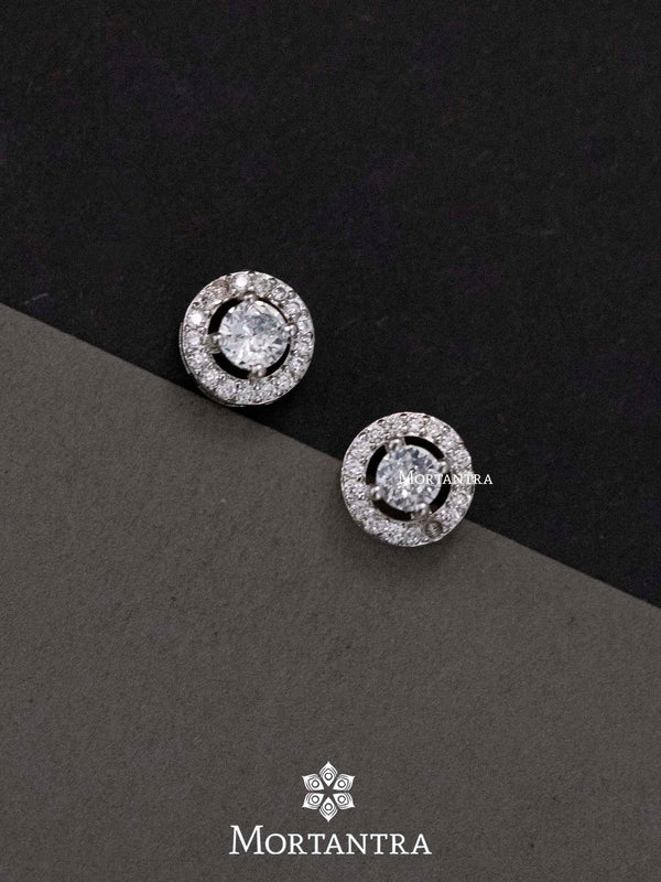 CZEAR437 - Faux Diamond Earrings