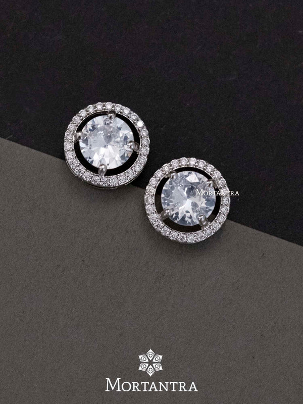 CZEAR438 - Faux Diamond Earrings