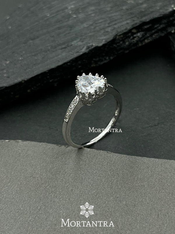 CZRNG16 - Faux Diamond Ring