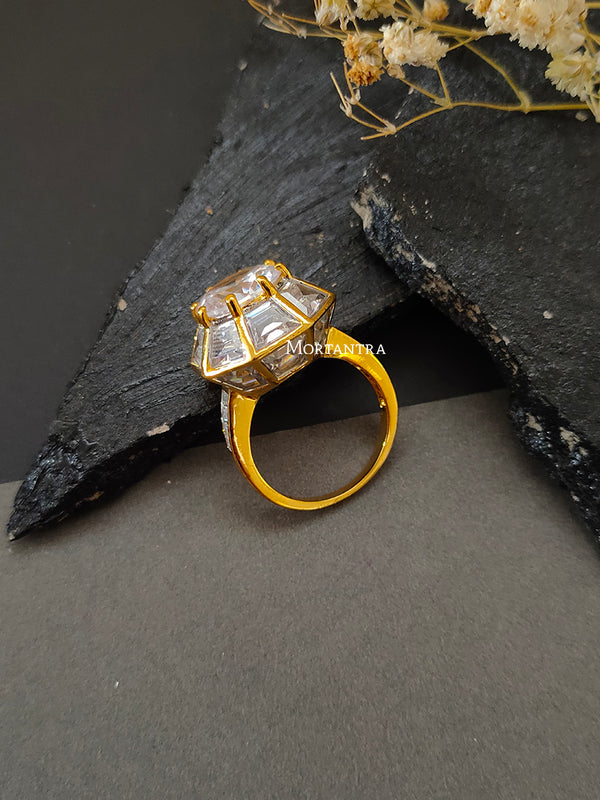 CZRNG50 - Faux Diamond Ring