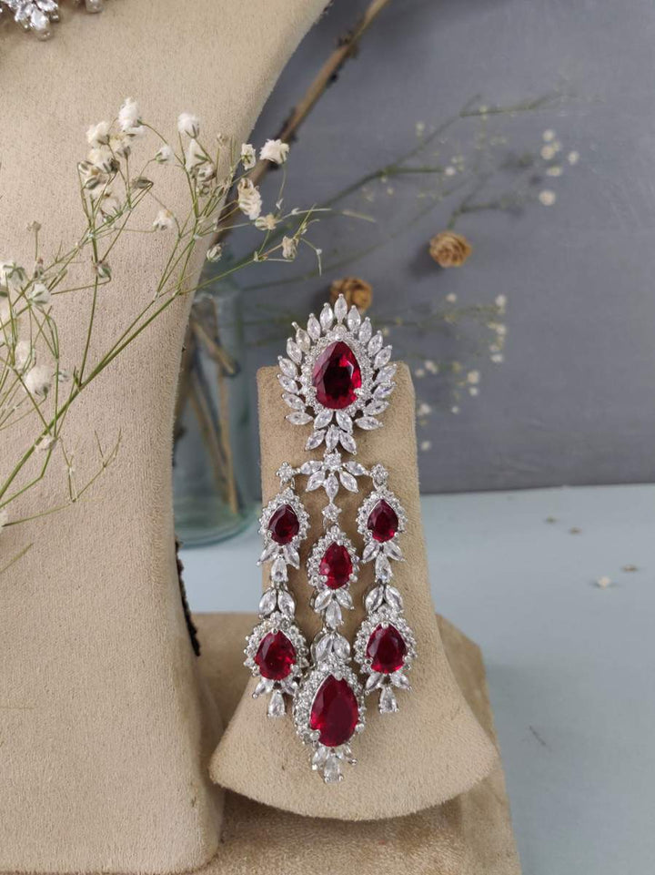 CZSET103R - Faux Diamond Necklace Sets