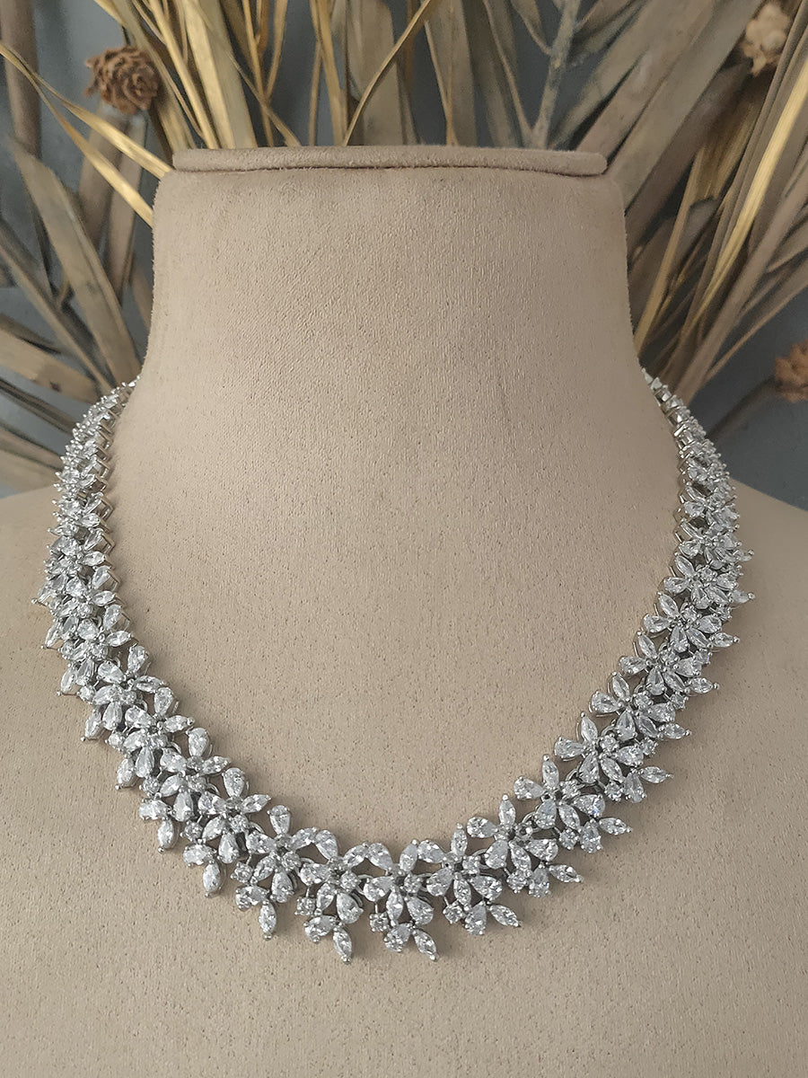 CZSET116 - Faux Diamond Necklace Sets