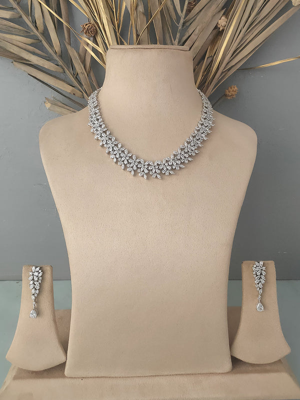 CZSET116 - Faux Diamond Necklace Sets
