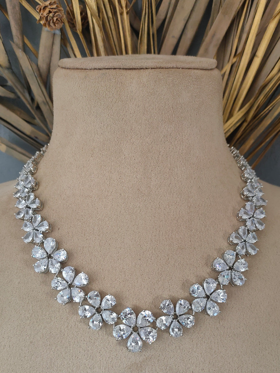 CZSET19 - Faux Diamond Necklace Sets