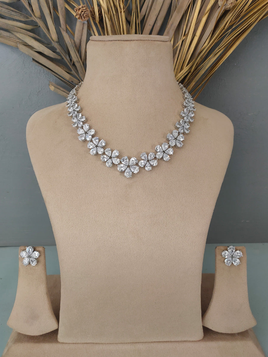 CZSET19 - Faux Diamond Necklace Sets