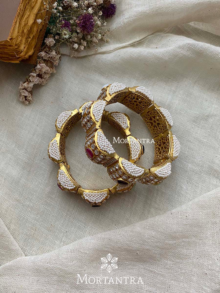 MB141N - Multicolor Jadau Kundan Bangles