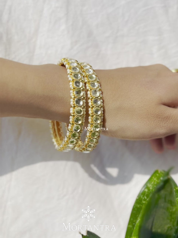 MB147Y - Jadau Kundan Bangles