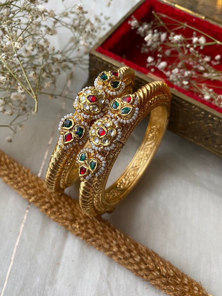 MB96MA - Jadau Kundan Bangles