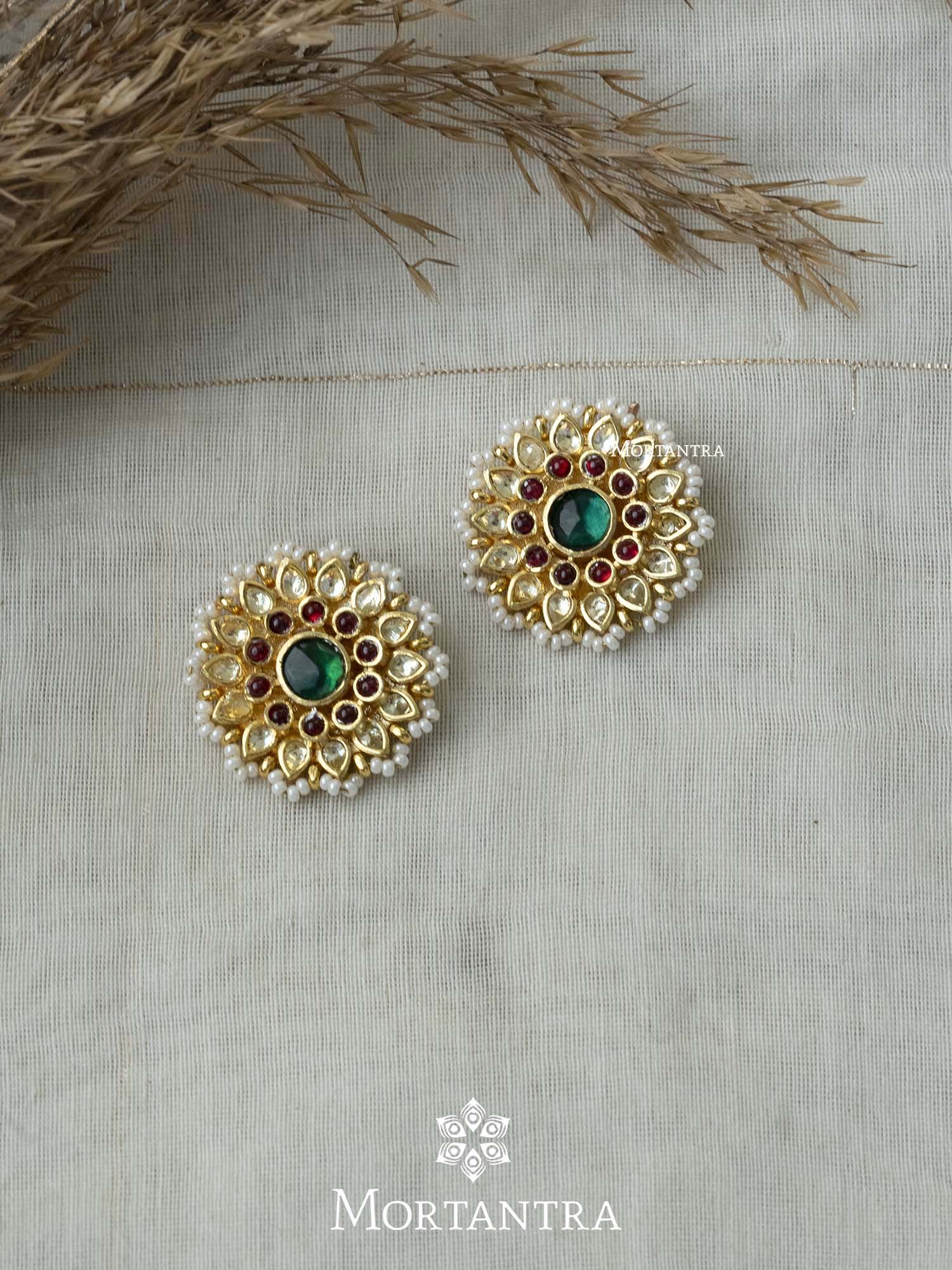Alloy Golden Plain High Gold Micro Plated Plated Earring