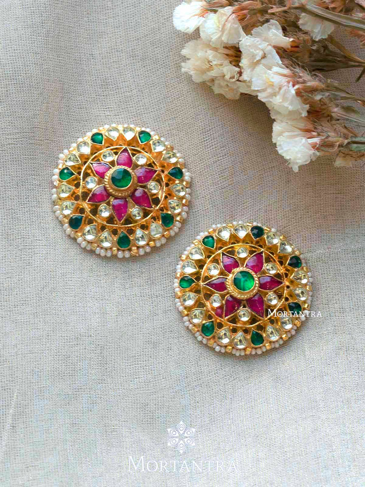 ME1018M - Jadau Kundan Earrings