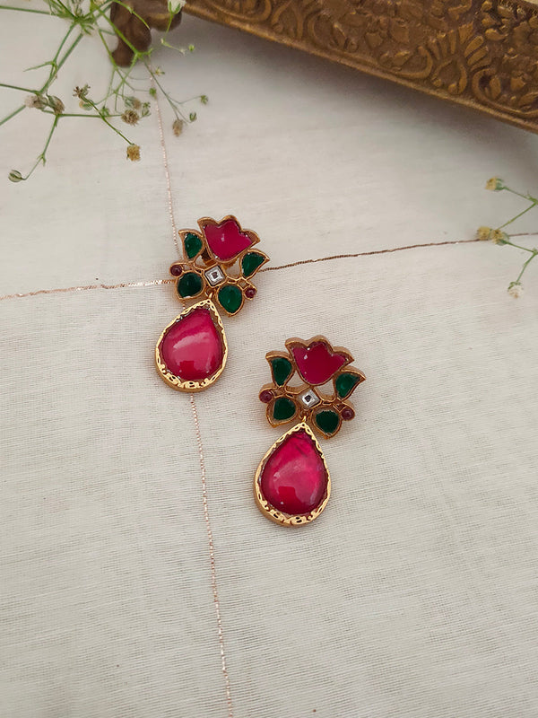 ME1424M - Jadau Kundan Earrings