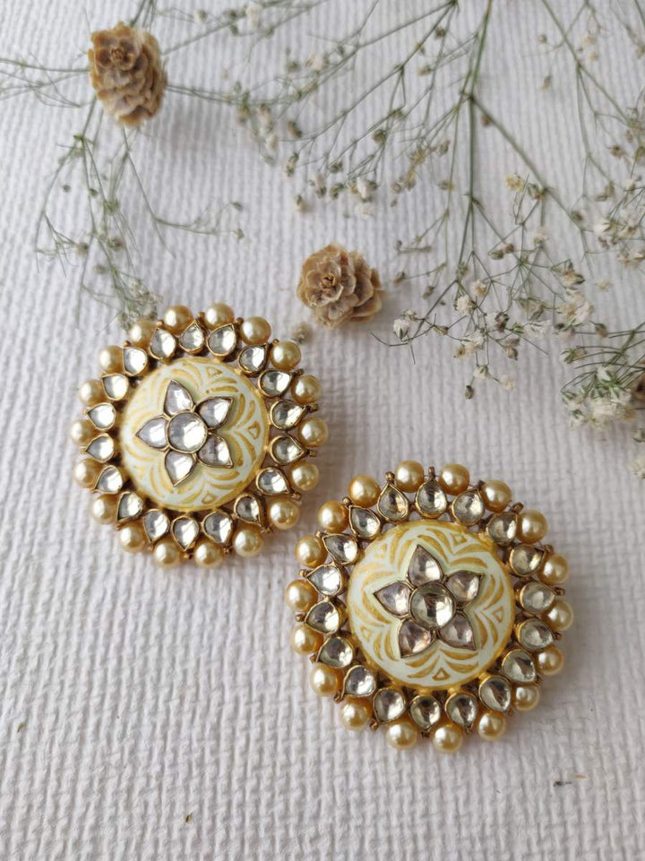 ME482W - Jadau Kundan Earrings