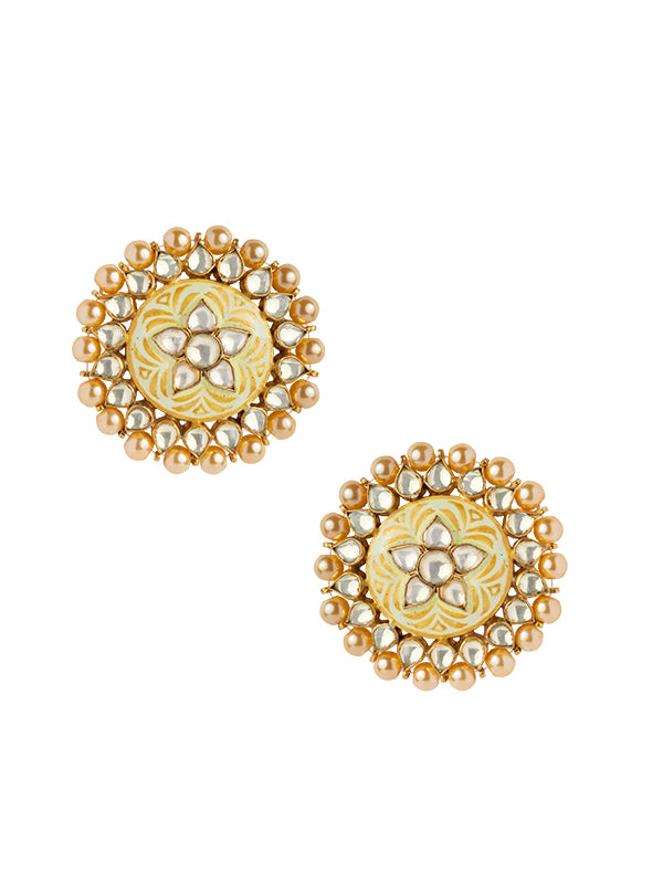 ME482W - Jadau Kundan Earrings