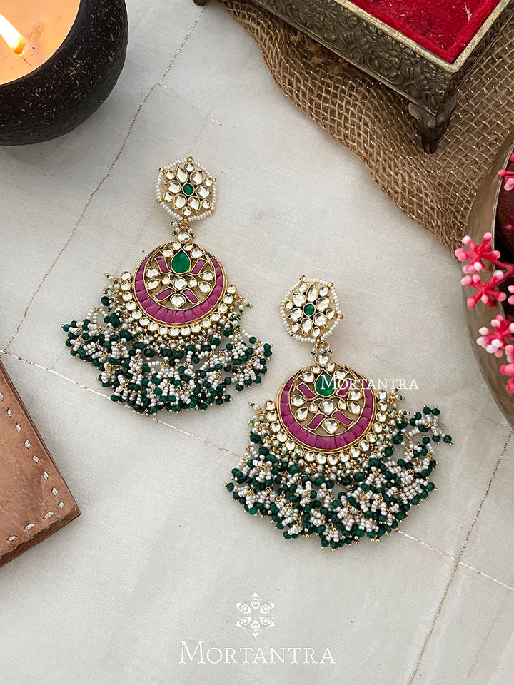 ME819M - Jadau Kundan Earrings