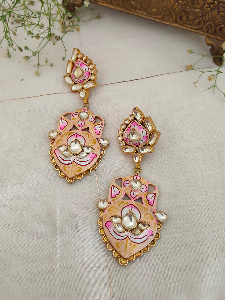 ME908A - Jadau Kundan Earrings