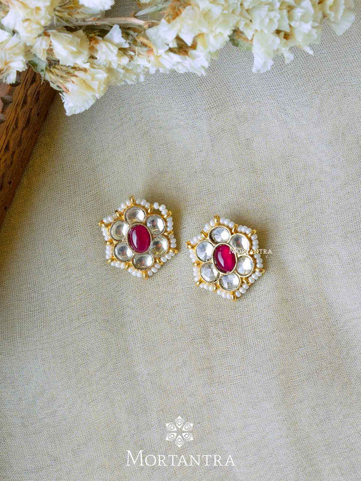 ME972YP - Jadau Kundan Earrings