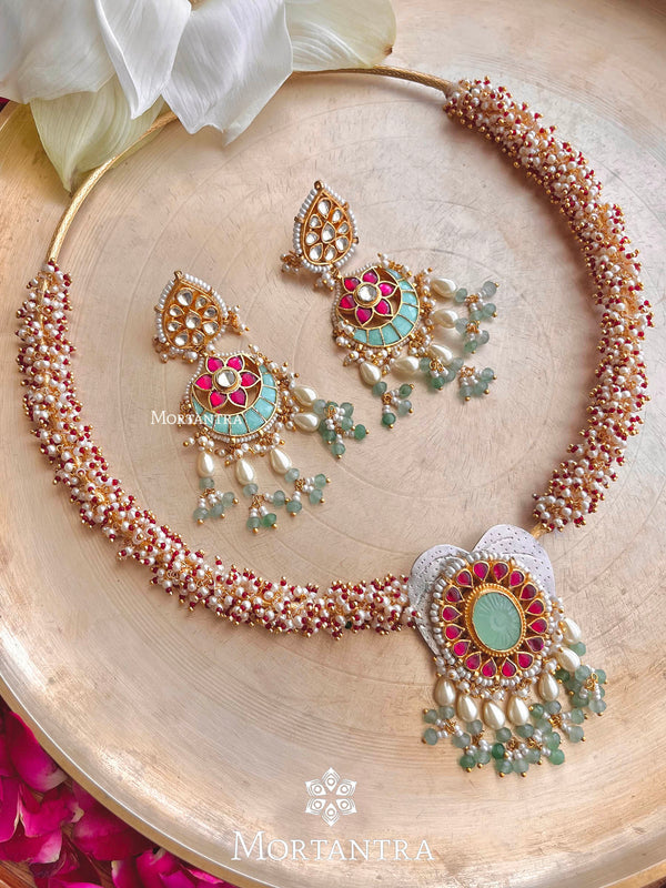 MR-S60M - Mishr Necklace Set (Hasli Set)