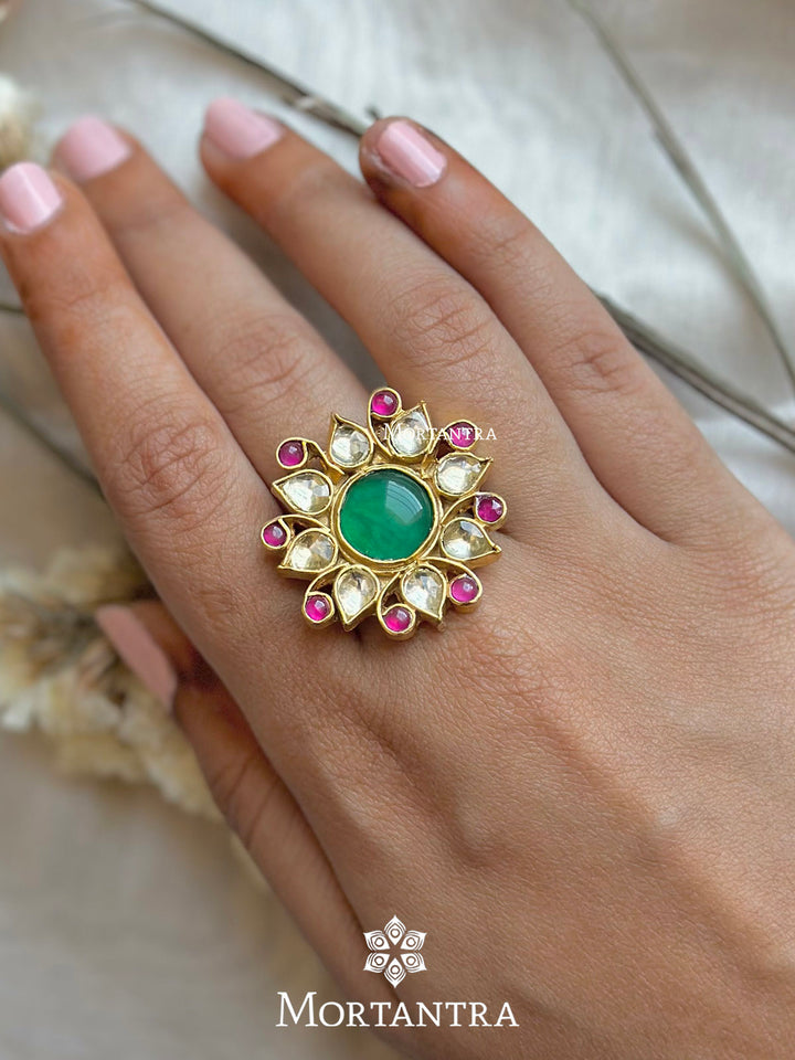 MRNG94M - Jadau Kundan Ring