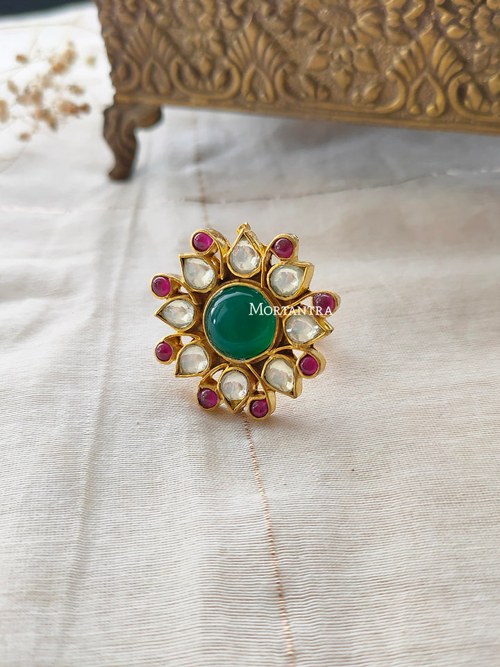 MRNG94M - Jadau Kundan Ring