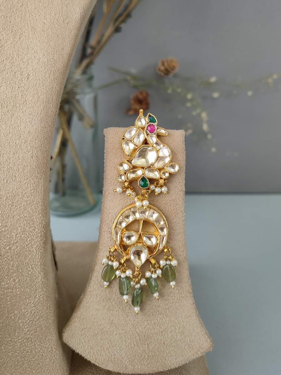 MS1047M - Multicolor Bridal Jadau Kundan Medium Necklace Sets