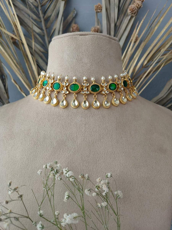 MS1099GR - Jadau Kundan Necklace Sets