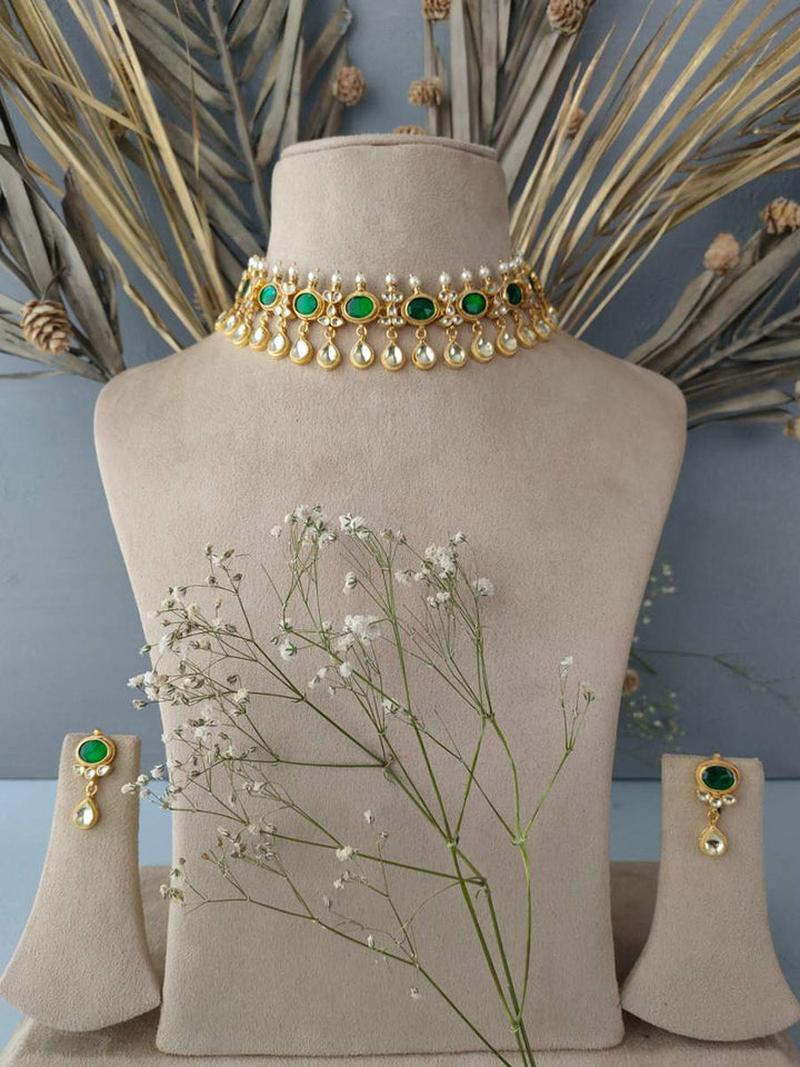 MS1099GR - Jadau Kundan Necklace Sets