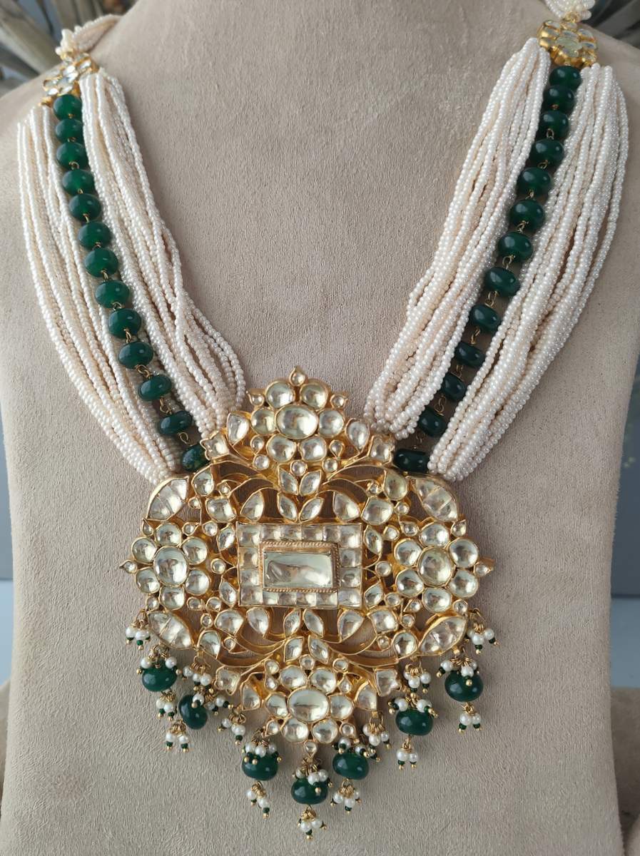 MS117Y - Jadau Kundan Necklace Sets