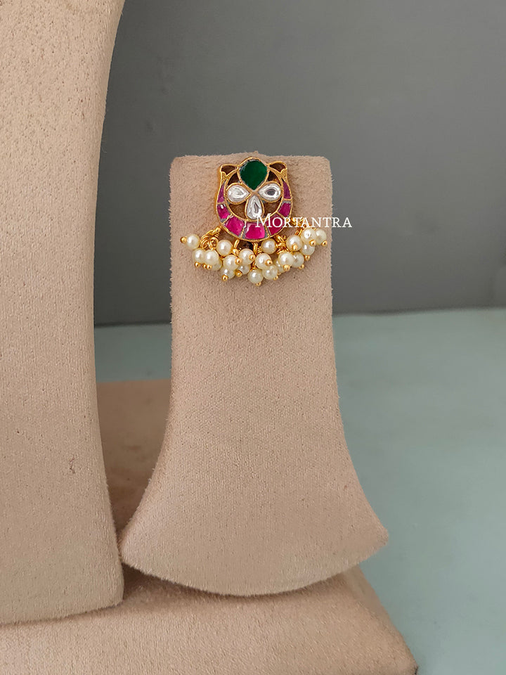 MS1185MP - Multicolor Jadau Kundan Choker Necklace Set