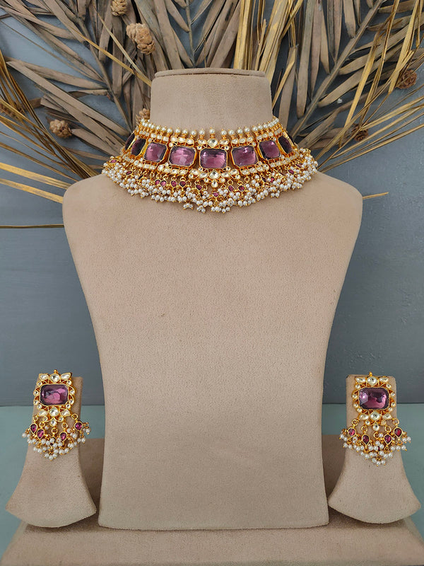 MS1314YRH - Jadau Kundan Necklace Sets