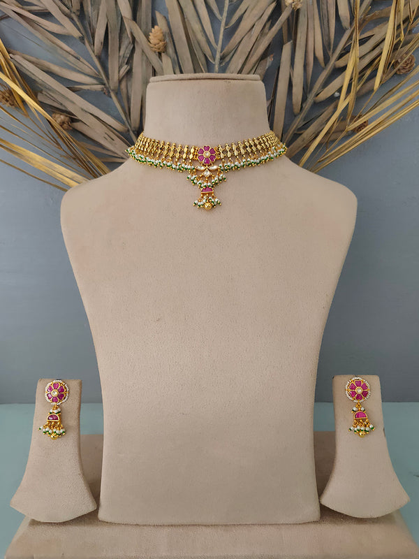 MS1328P - Jadau Kundan Necklace Sets