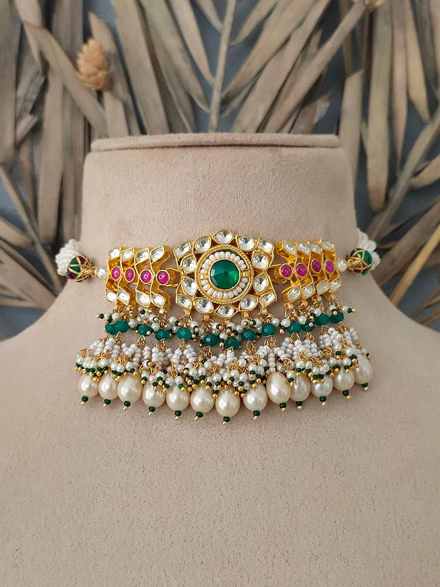 MS1330M - Jadau Kundan Necklace Sets