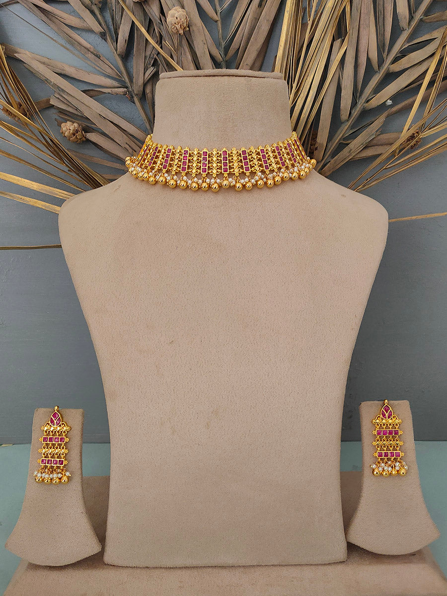 MS1341YP - Jadau Kundan Necklace Sets