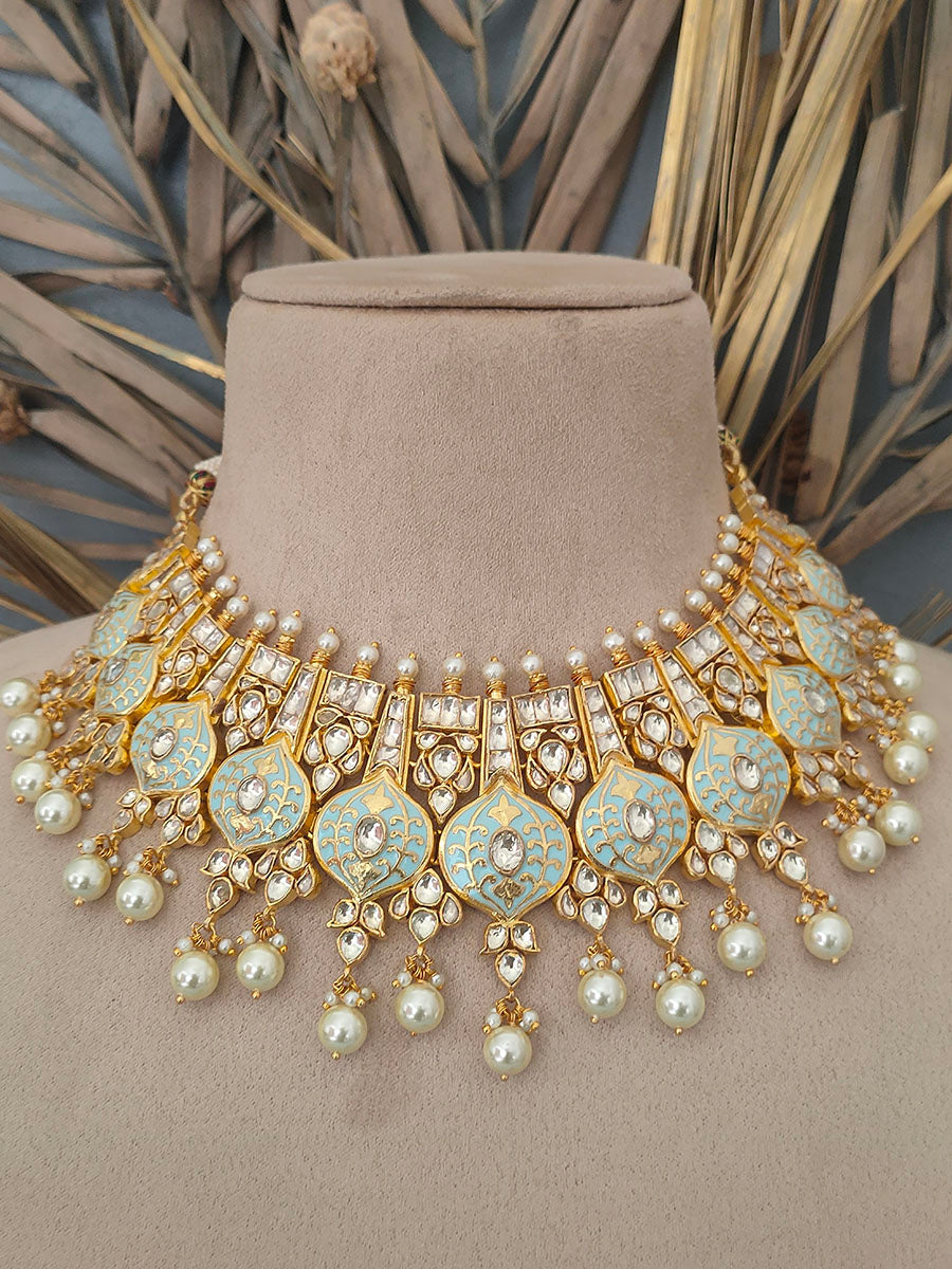 MS1350A - Jadau Kundan Necklace Set